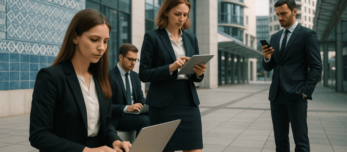 Explora cómo la digitalización transforma el entorno empresarial en Portugal. Mejora productividad y estrategias digitales superando retos como la ciberseguridad.