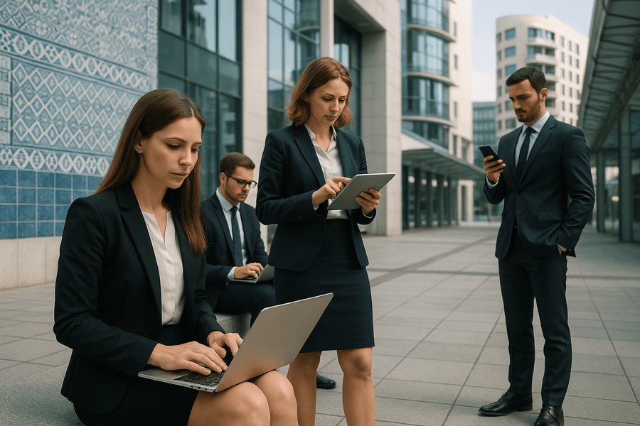 Explora cómo la digitalización transforma el entorno empresarial en Portugal. Mejora productividad y estrategias digitales superando retos como la ciberseguridad.