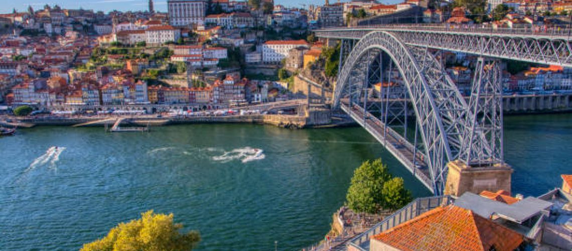 Porto, Portugal - September 7, 2019:  Historic center of Porto in Portugal.